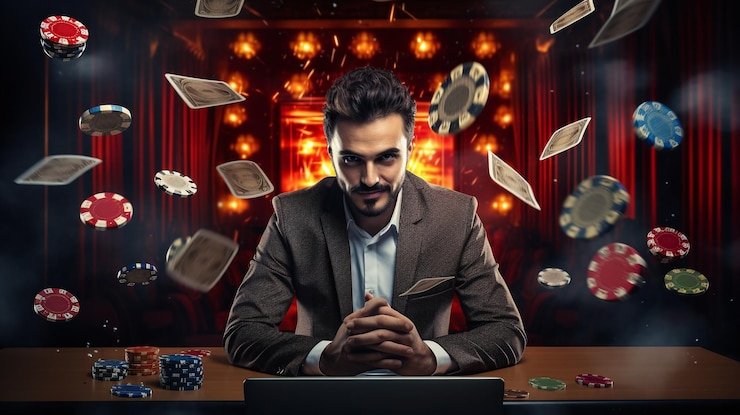 Tampilan antarmuka Erek Erek dengan reel dan tombol kontrol